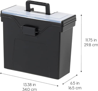 IRIS USA Slim Portable File Box Organizer - Image 2