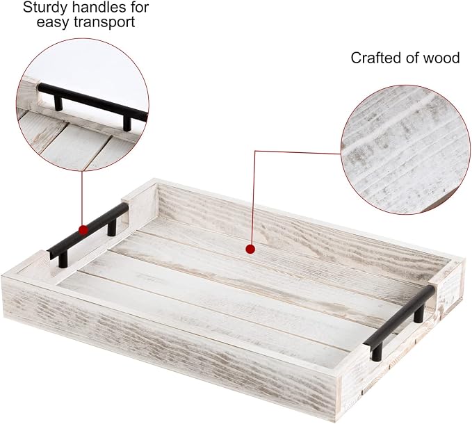 Wooden Serving Ottoman Tray - Image 6