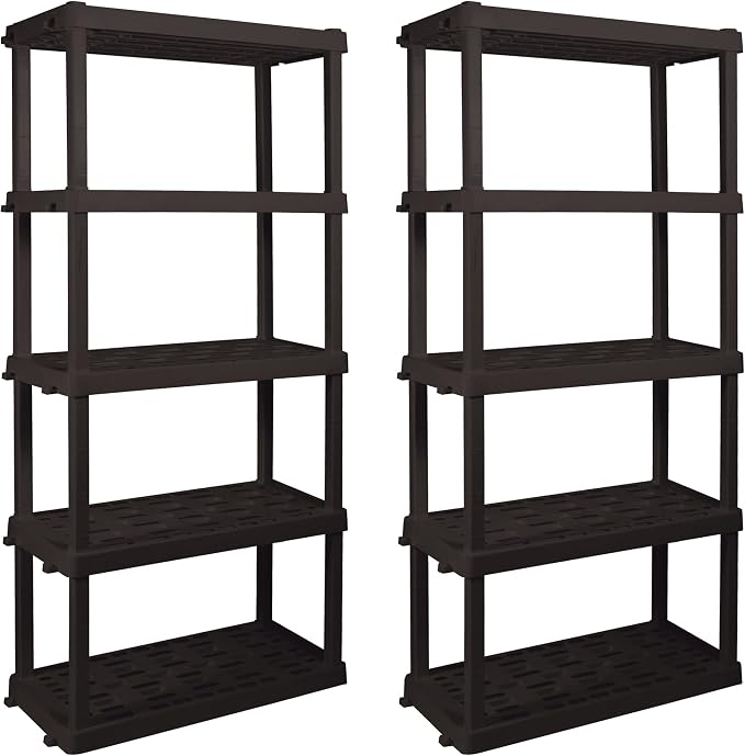 Koolatron Oskar Small Interlocking Shelving Unit, Tool-Free Assembly, Heavy - Image 8