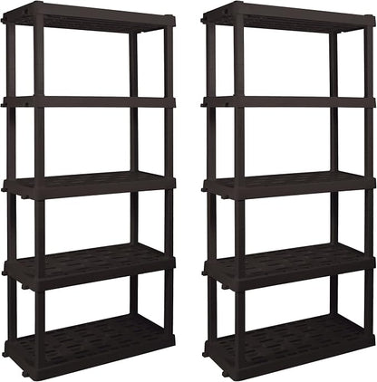Koolatron Oskar Small Interlocking Shelving Unit, Tool-Free Assembly, Heavy - Image 8