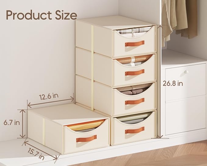 Homsorout Stackable Storage Drawers - Image 3
