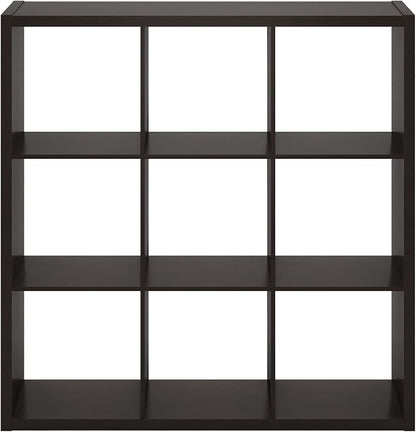 Furinno CUBICLE 9-Cube Book Shelf, Extra Thick Frame Bookshelf, Dark Oak | - Image 11