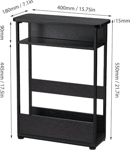 Narrow Side Table, 3-Tier Slim End Table - Image 3