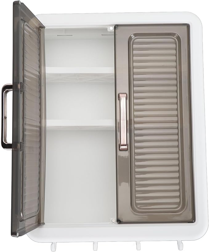 TOPINCN Wall Mounted Bathroom Cabinet, Makeup Organizer Shelf Perfume Cosmetic - Image 9