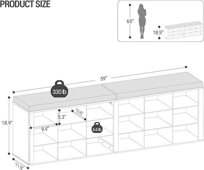 Hzuaneri Shoe Storage Bench - Image 2