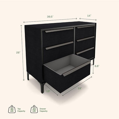 Naima Premium Fabric Dresser - Image 3
