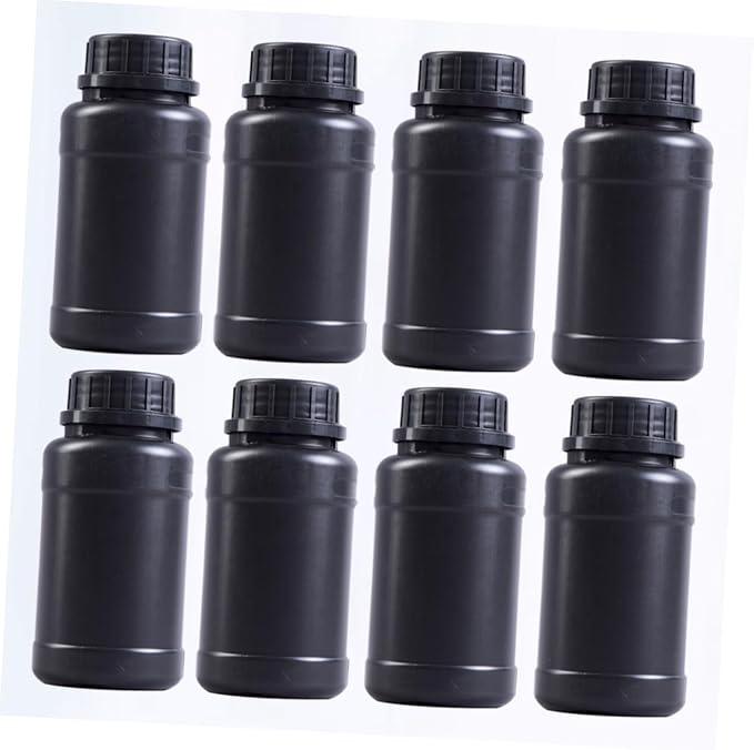 TIDTALEO 8pcs Black Plastic Engineering Bottles - Image 9