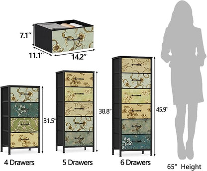 Furnulem Tall 6 Drawers Dresser - Image 10