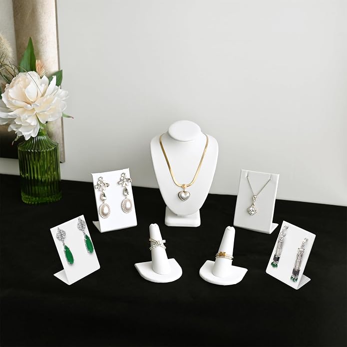 MOOCA Jewelry Display Set, Necklace Display Bust, Earring Organizer, Ring - Image 7