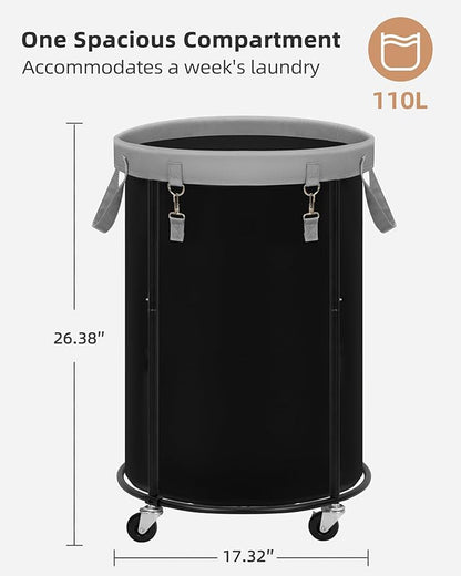 STORAGE MANIAC Rolling Laundry Hamper - Image 2