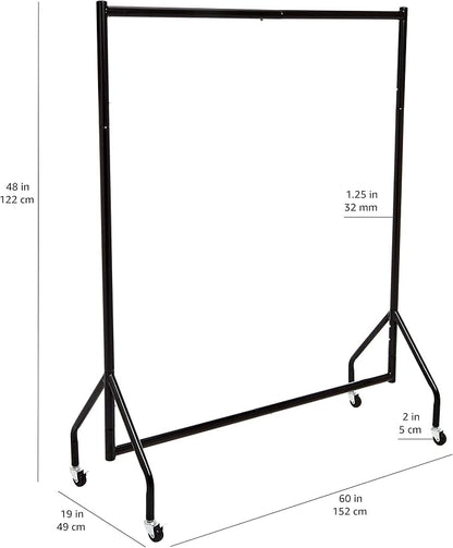 Amazon Basics Heavy Duty Portable Rolling Garment Rack, Hanging Clothes - Image 7