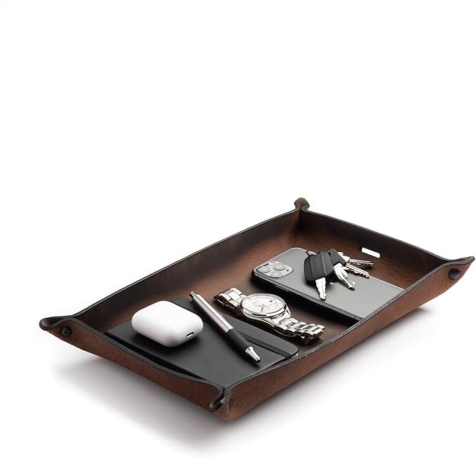 Main Street Forge Leather Valet Tray by MainStreetForge