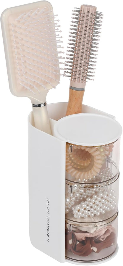 FABROK 3-Layer Clear Hair Accessories Organizer by FABROK