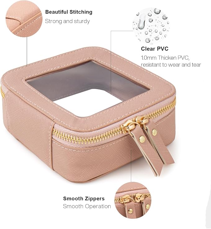 Travel Clear Makeup Bag Set, TSA Approved Cosmetic Bag Case - Image 4