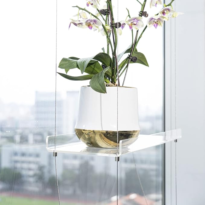 Sumerflos 4 Tier Acrylic Window Boxes Plant Shelves - Image 2
