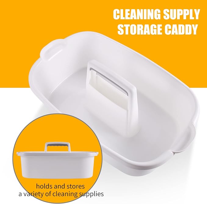2-Pack Large White Cleaning Caddy - Image 3