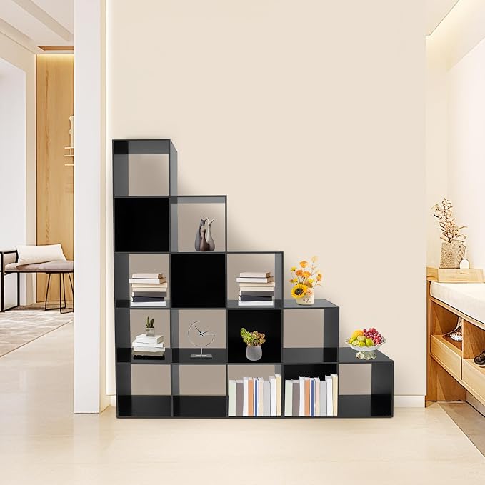 15 Cube Storage Organizer with 154 lbs Capacity, Bookcase by Hanmorfarbi
