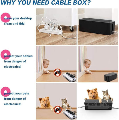 Cable Management Box Organizer, - Image 4