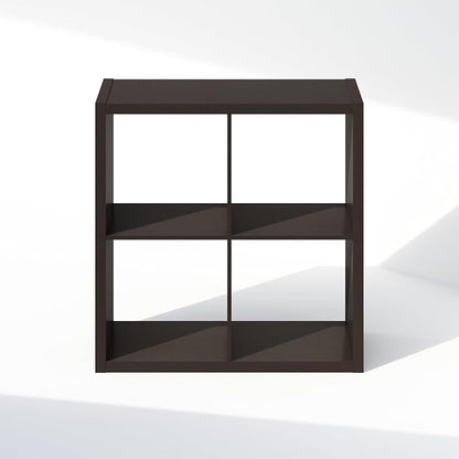 Furinno Cubic Extra Thick 4-Cube Closet Organizers and Storage, Dark Oak | 14.6 - Image 8