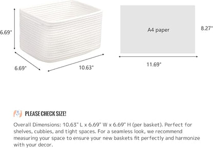 Small Cotton Rope Basket – Storage Bin - Image 2