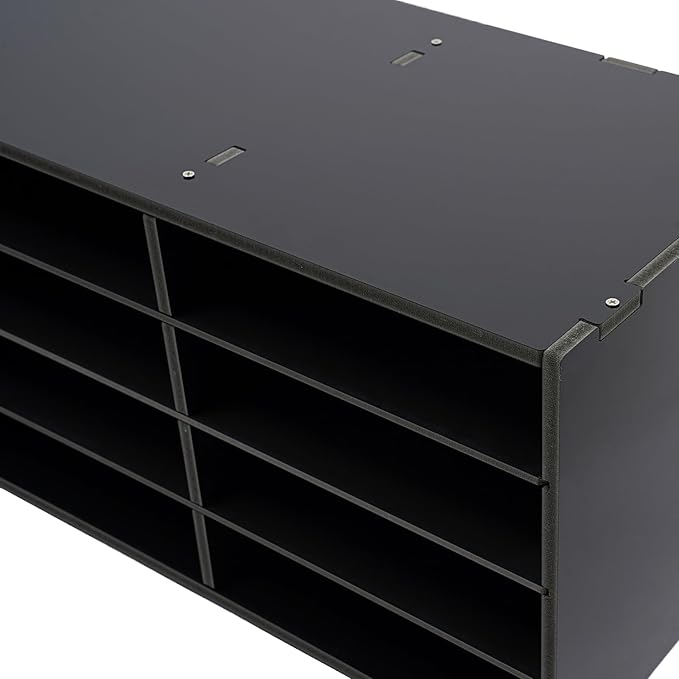 12 Compartments Literature Organizer, Desktop File Sorter Mail Center Paper - Image 7