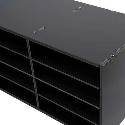 12 Compartments Literature Organizer, Desktop File Sorter Mail Center Paper - Image 7