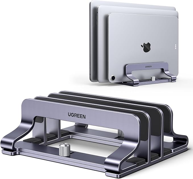 UGREEN 3-Slot Vertical Laptop Stand Holder Desk Compatible - Image 9