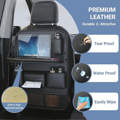 2 Pack Leather Car Backseat Organizer - Image 4