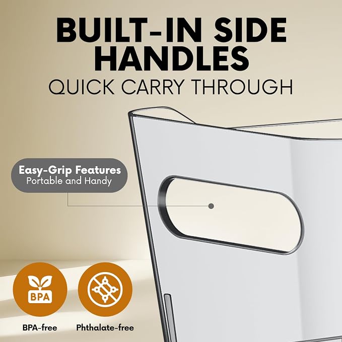 Clear Plastic Storage Bins, Pantry Organizers and Storage Containers, Large - Image 3