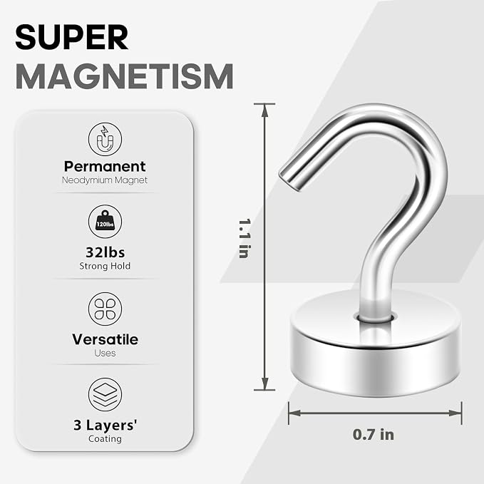 Neosmuk Magnetic Hooks Steel Tube Design - Image 6