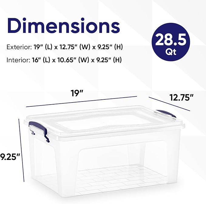 Superio Clear Storage Bins - Image 2