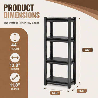 Heavy Duty Metal Bookshelf Adjustable Storage Shelving Unit - Image 2