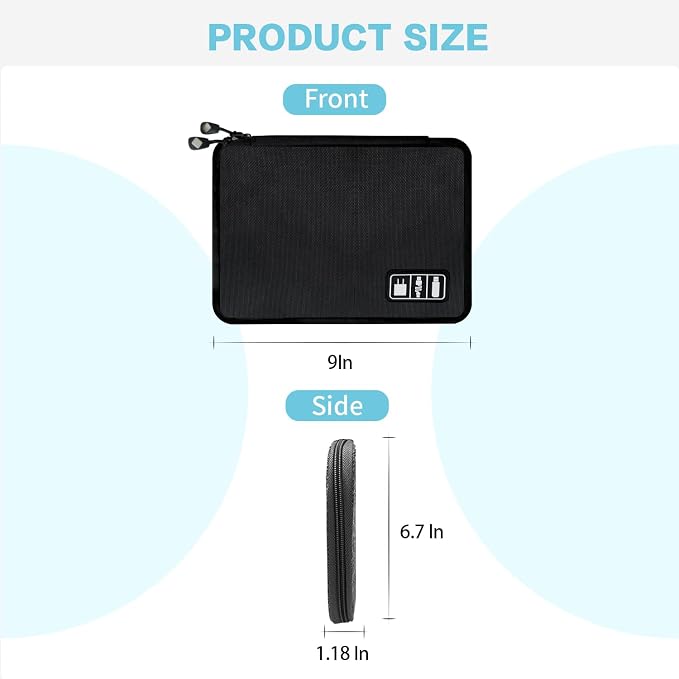 Lcsmaokin Electronics Travel Organizer, Portable Waterproof Electronic Travel - Image 4