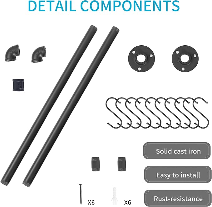 Pan Pot Lid Utensil Hanger Rack - Image 5