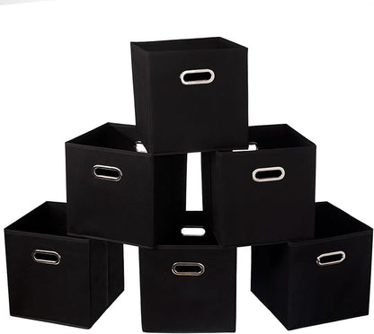 Fabric Cloth Storage Bins, Fabric Cube Organizer by SEVENDOME