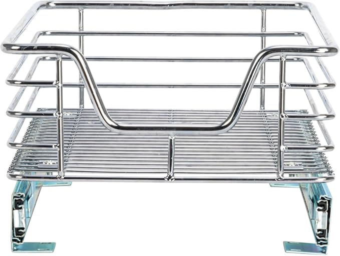 Household Essentials Chrome-Plated Steel Under-Cabinet Pull-Out Organizer - Image 8