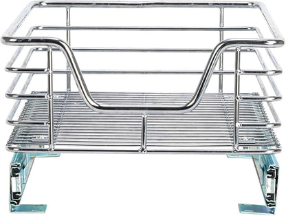 Household Essentials Chrome-Plated Steel Under-Cabinet Pull-Out Organizer - Image 8