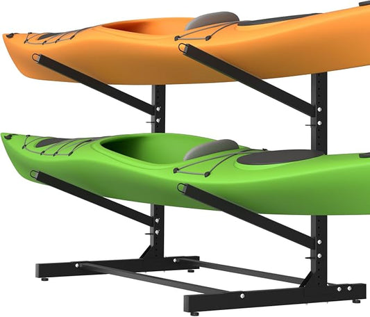Adjustable Kayak Storage Rack, Freestanding Sup Storage Stand, Weatherproof by TPHUC