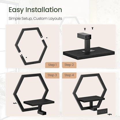 Floating Shelves Set of 2, Wall Planters - Image 4