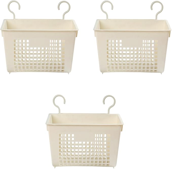 3PCS Plastic Hanging Baskets for Shower, Hanging Basket Organizer by Doitxue