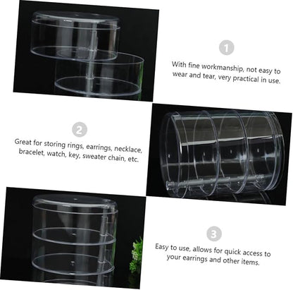 VICASKY Rotating Multi-layer Jewelry and Makeup Organizer Box, Desktop Cosmetic - Image 6