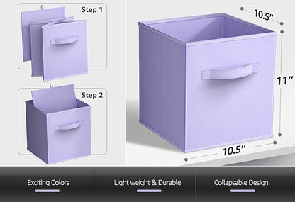 Sorbus 11 Inch Fabric Storage Cubes - Image 3