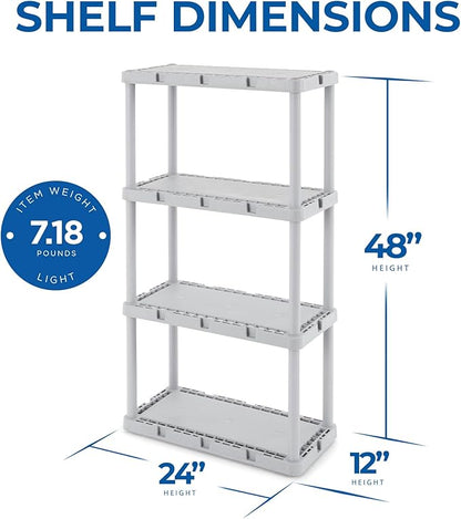 Gracious Living 4 Shelf Knect-A-Shelf Ventilated Light Duty Storage Unit - Image 3