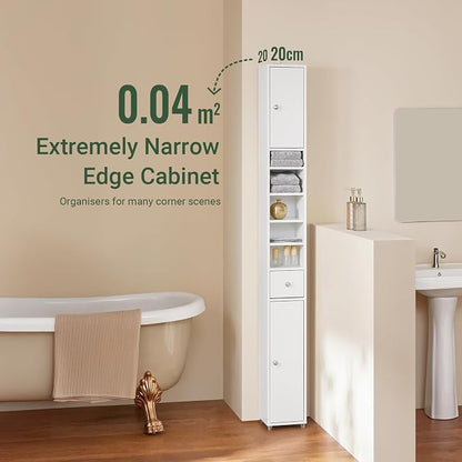 SoBuy Narrow Bathroom Storage Cabinet, 7.8 x 7.8 x 70.8 in, Slim Storage - Image 4