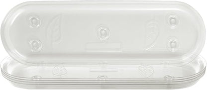 Idyllize Oval 5 Pieces of 14 by 4 5/8 Inches Clear Plastic Heavy Duty Plant by Idyllize