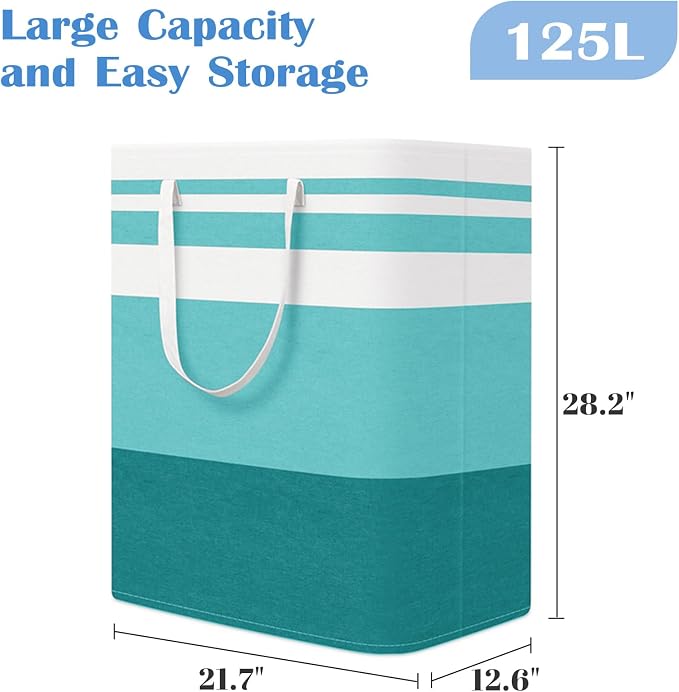 BlissTotes 3-Pack Laundry Basket, Freestanding＆Waterproof Laundry Hamper - Image 2