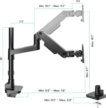 ARES WING Single Monitor Arm Desk Mount - Image 9