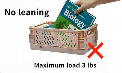 4 Pack Mini Foldable Plastic Small Baskets - Image 2