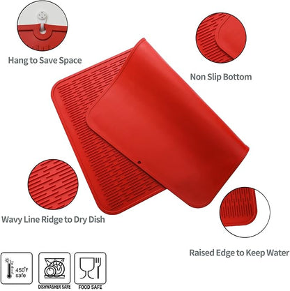 Silicone Dish Drying Mat for Multiple Usage, Easy clean, Eco-friendly, - Image 3