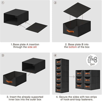 Homsorout Stackable Storage Drawers - Image 7